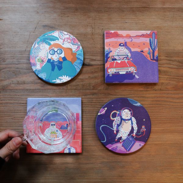 | koji / Strange Reality | 陶瓷吸水杯墊/ 共四款 