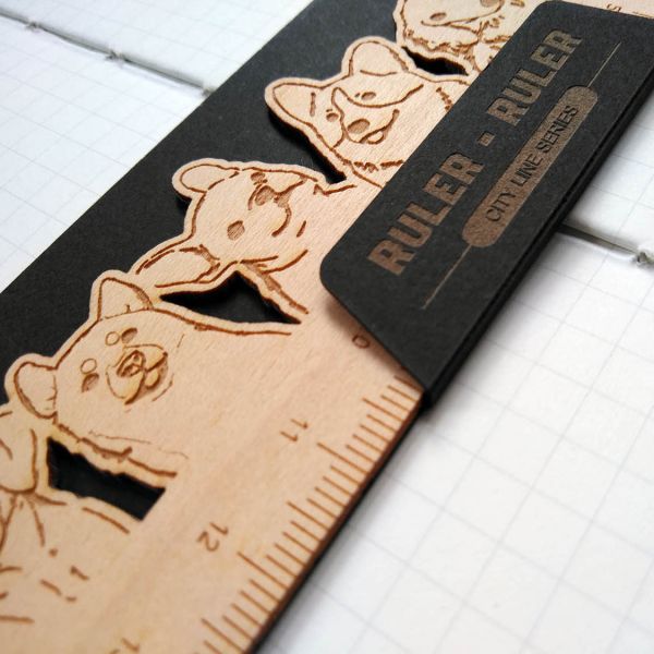 | 原印限定款 | 木製咫尺Ruler Ruler/共2款 尺,文具,木製品,雷射雕刻,UV印刷,咫尺,15cm尺,短尺,生日禮物,聖誕禮物,祝賀禮物,結婚禮物,節慶禮物,交換禮物,伴手禮,禮贈品,紀念品,情人節,母親節,父親節,兒童節,台南,台灣,文創,原印臺南,寵物,狗