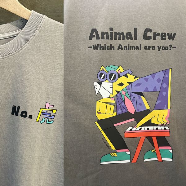 | Pablo Ientile / ANIMAL CREW | 輕水洗短袖T-shirt/ 共兩款 