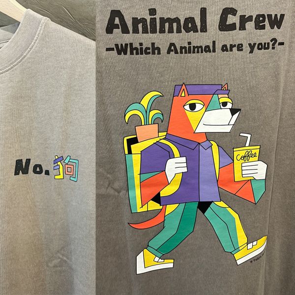 | Pablo Ientile / ANIMAL CREW | 輕水洗短袖T-shirt/ 共兩款 