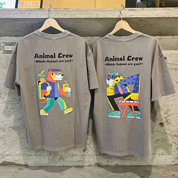 | Pablo Ientile / ANIMAL CREW | 輕水洗短袖T-shirt/ 共兩款 