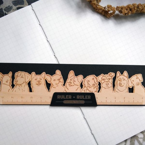 | 原印限定款 | 木製咫尺Ruler Ruler/共2款 尺,文具,木製品,雷射雕刻,UV印刷,咫尺,15cm尺,短尺,生日禮物,聖誕禮物,祝賀禮物,結婚禮物,節慶禮物,交換禮物,伴手禮,禮贈品,紀念品,情人節,母親節,父親節,兒童節,台南,台灣,文創,原印臺南,寵物,狗