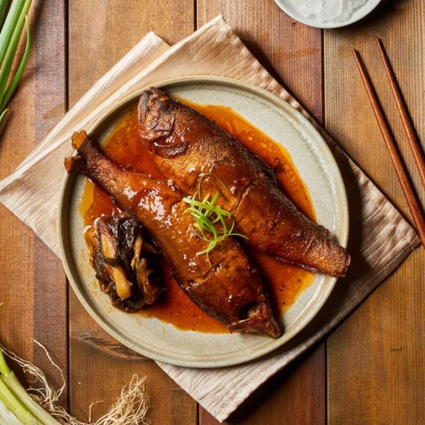 【上海鄉村】下飯2入組(蔥燒香魚 2尾+紅燒蹄筋  2-3人份) 