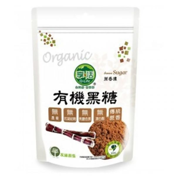 【Q-Life享活】有機黑糖400g/袋_6/12袋 有機,黑糖,養生,健康