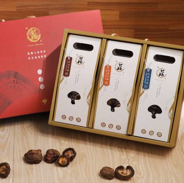 【鄉菇香】有機乾香菇禮盒_金貴禮盒(厚實大菇40g+厚實中菇60g+厚實小菇60g) 、花開禮盒(厚實小菇60g+厚實中菇60g+冬菇切片60克)_1/2/4盒 鄉菇香,禮盒,中菇,鹽酥菇,小菇,大菇