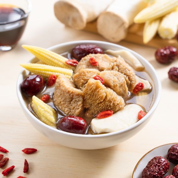 【蘭揚食品】健康養生素中式湯品(8件組)_養生素佛跳牆380gX2件+麻油堅果猴頭菇300gX2件+泰式酸辣蘑菇湯 300gX2件+十全藥膳猴頭菇300gX2件 