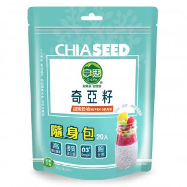 【Q-Life享活】奇亞籽隨手包10g×20入/包 有機黑木耳露,Q-Life享活