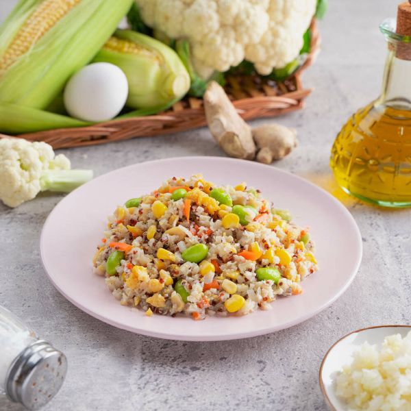 【蘭揚食品】青醬黃金花椰米拼搭上選附餐組(內附12包)—青醬蕈菇燉花椰米220g*4包+黃金優纖輕采花椰米200g*4包+和風裙帶絲*1包+椒香川耳1包+元氣南瓜濃湯220g*1包+泰式酸辣蘑菇湯300G*1包 