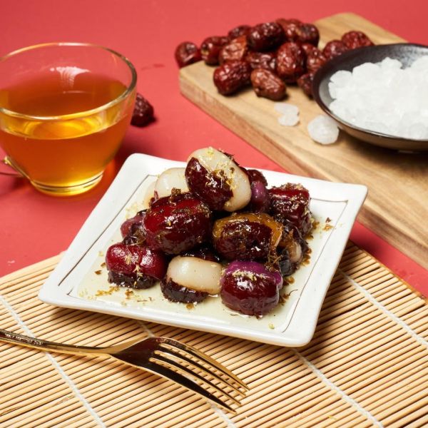 【上海鄉村】心心相印禮盒｜桂花糖藕1份+桂香心太軟1份 (全素) 