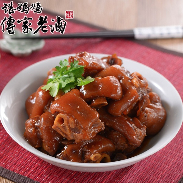 【諶媽媽眷村菜】小年菜3入組（指定菜色規格：紅燒獅子頭2000g/東坡肉500g/無錫排骨300g/冰釀東坡蹄花豬腳650g） 