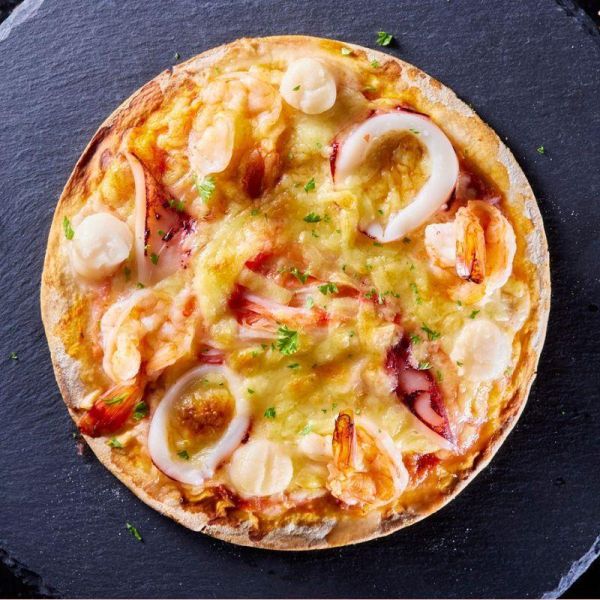 【曼曼啃PIZZA】海洋珍饌五入組：曼曼海鮮、青醬海鮮、松露白醬海鮮 任選五個 