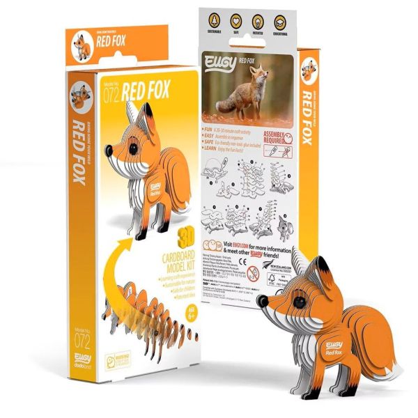 【EUGY】3D紙板拼圖_072_赤狐 