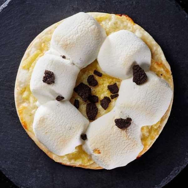【曼曼啃PIZZA】甜蜜披薩三重奏：OREO棉花糖、紅豆貓熊麻糬 、紅酒肉桂、明太子麻糬 任選3入組 