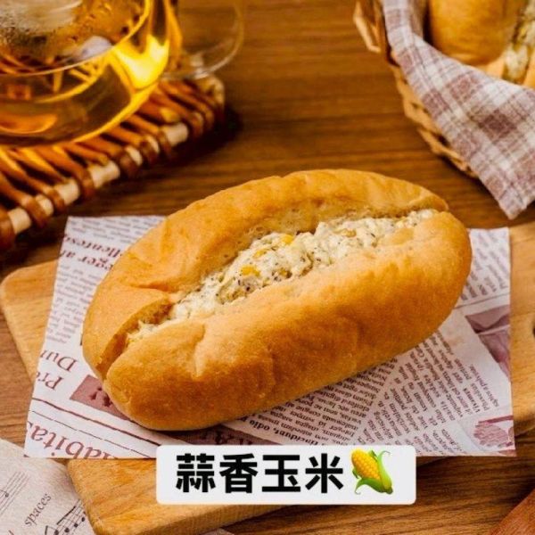 【黛西蛋塔】卡ㄗ卡ㄗ夾心法國麵包：羅勒番茄/蒜香玉米/乳香奶油/大甲芋泥   (2條/包/210g) 