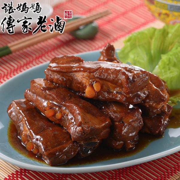 【諶媽媽眷村菜】小年菜3入組（指定菜色規格：紅燒獅子頭2000g/東坡肉500g/無錫排骨300g/冰釀東坡蹄花豬腳650g） 