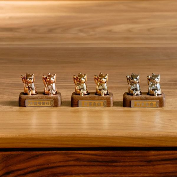 【呼運貓】幼貓 (金/玫瑰金 2色任選)(加贈精油或願望金牌) 