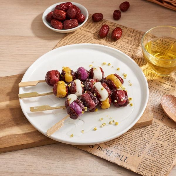 【上海鄉村】心心相印禮盒｜桂花糖藕1份+桂香心太軟1份 (全素) 