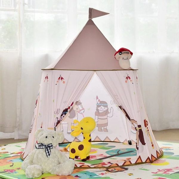 【波希熊】寶寶幼童專用 部落帳篷造型遊戲屋 