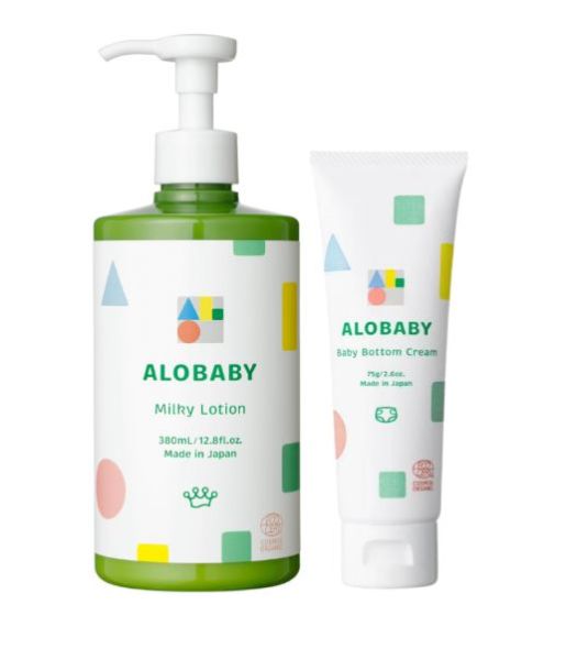 【ALOBABY】嫩膚寶寶養成組(牛奶潤膚乳液+舒緩修護屁屁膏) 