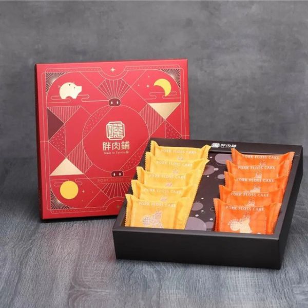 【胖肉鋪】金好運綜合肉鬆餅禮盒(附提袋) 