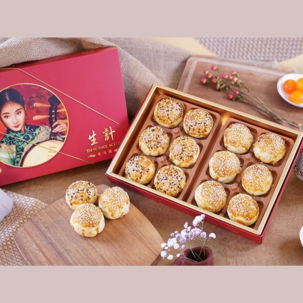 【生計食品】蛋黃酥 12入 (棗泥、豆沙，各6入)(限台北市) 