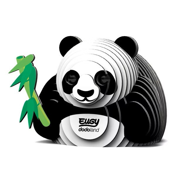 【EUGY】3D紙板拼圖_013_熊貓 