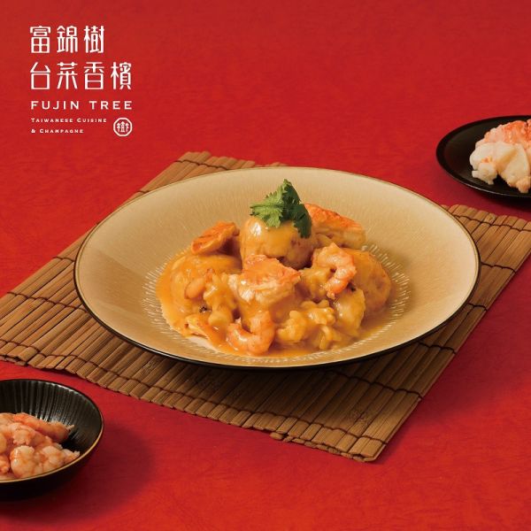 【富錦樹台菜香檳】富貴金馬 年菜六品 (干貝雞湯+魷魚螺肉蒜 +珍鮑紅燒肉+麻油雞米糕+龍蝦宴+鮑參佛跳牆) 