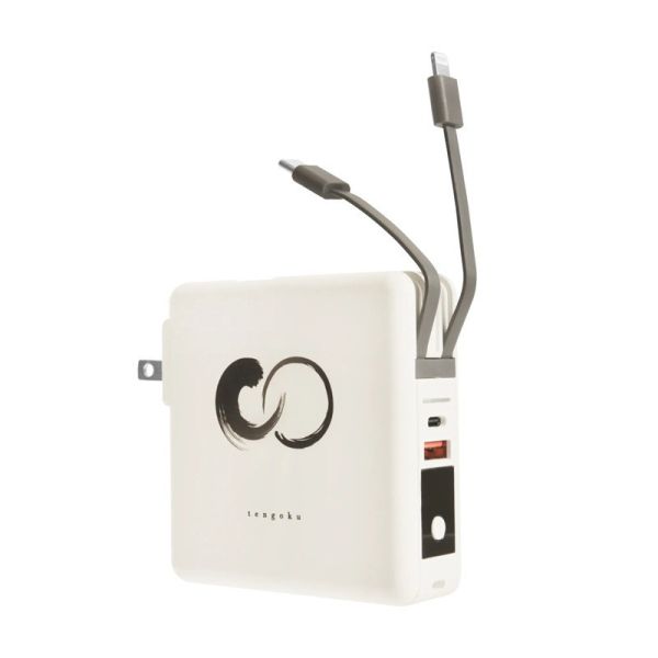 【TENGOKU天閤堀】zen1全能快充行動電源 (磁吸無線快充10000mAh 自帶線) 