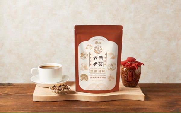 【馬祖納禮-嚴選好食】馬祖老酒黑糖奶茶_4袋組 