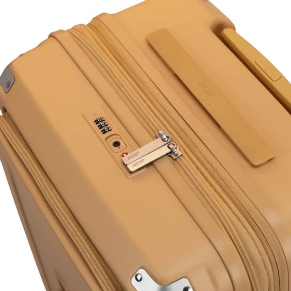 【Acer Fashion】布里斯本前開式/側開式行李箱 20" + 24" + 28" 混搭組合_黃金海岸(黃色)/摩頓沙(可可)/藍花楹粉(粉色) 