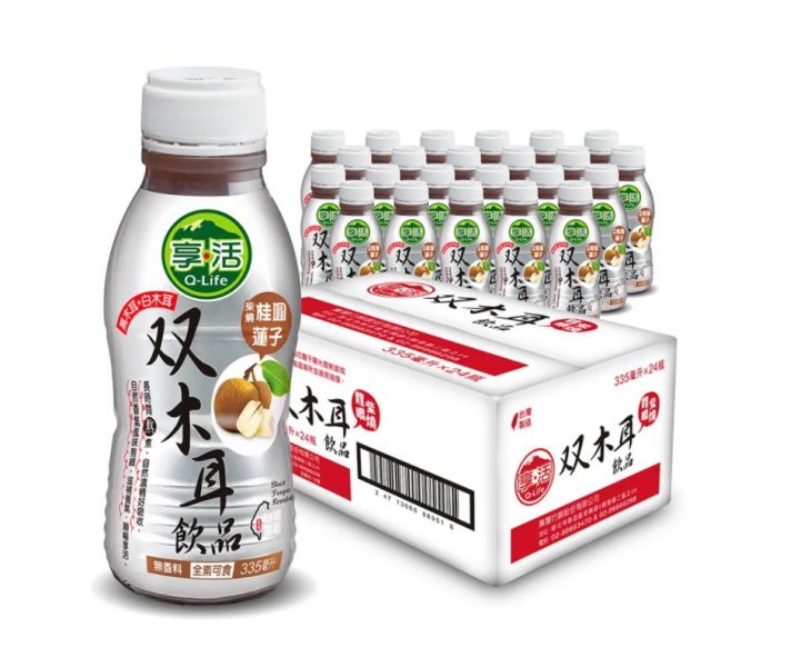 【Q-Life享活】有機黑木耳露、有機黑木耳露(銀杏)、雙木耳飲(桂圓蓮子)  整箱（350ml/瓶 24瓶/箱）禮盒(8入/盒 3盒/箱) 有機黑木耳露,銀杏,桂圓蓮子,雙木耳飲,Q-Life享活