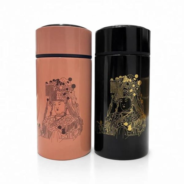 【花太太x白沙屯媽祖】智能保溫杯+普洱茶金磚豪華禮盒 