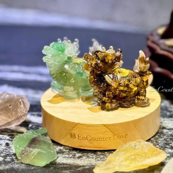 【Encounterlove】瑞獸龍龜 （買就贈 木質無線燈座) 