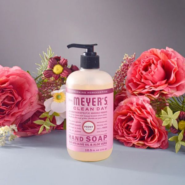【美國梅椰太太Mrs. Meyers】精油洗手液-羅勒、天竺葵、牡丹370ml/瓶_任選2/3/6瓶 牡丹精油,天竺葵精油,羅勒精油,洗手液,防疫