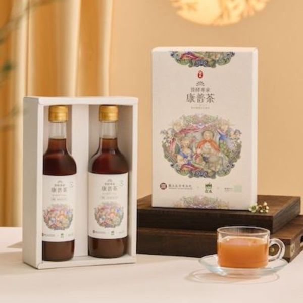 【大葉嚴選】故宮聯名_康普茶禮盒( 百香果紅茶口味+蜜香紅茶口味) 