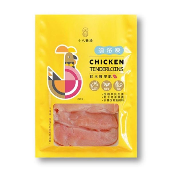 【十八養場】 鮮嫩低脂組合：雞胸肉300gx5包+紅玉雞里肌300gx5包 水果