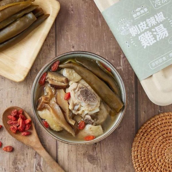 【大葉嚴選】藥膳養生雞湯_四物雞湯/黑早冬菇雞湯/人蔘雞湯/蒜頭雞湯/當歸雞湯/剥皮辣椒雞湯 800g/包 (約2人份) 