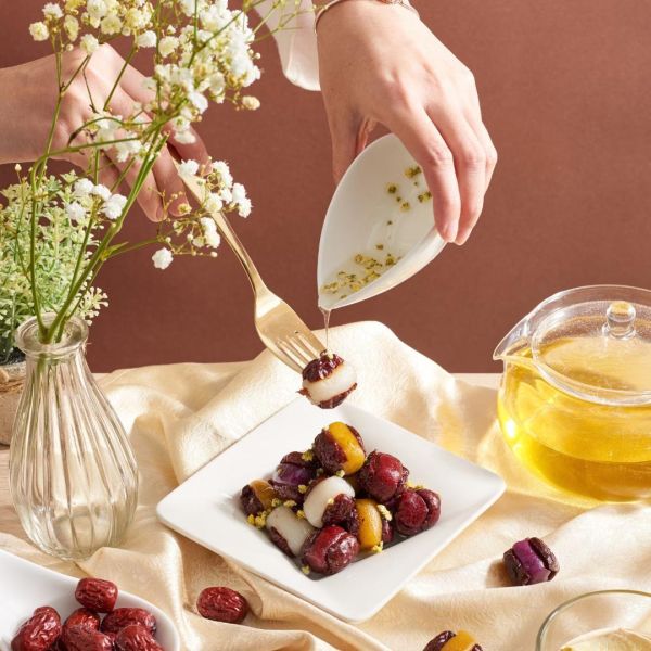 【上海鄉村】心心相印禮盒｜桂花糖藕1份+桂香心太軟1份 (全素) 