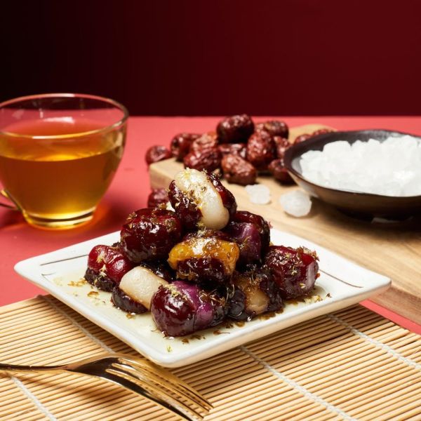 【上海鄉村】心心相印禮盒｜桂花糖藕1份+桂香心太軟1份 (全素) 