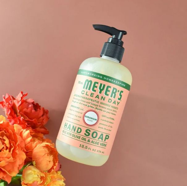 【美國梅椰太太Mrs. Meyers】精油洗手液-羅勒、天竺葵、牡丹370ml/瓶_任選2/3/6瓶 牡丹精油,天竺葵精油,羅勒精油,洗手液,防疫
