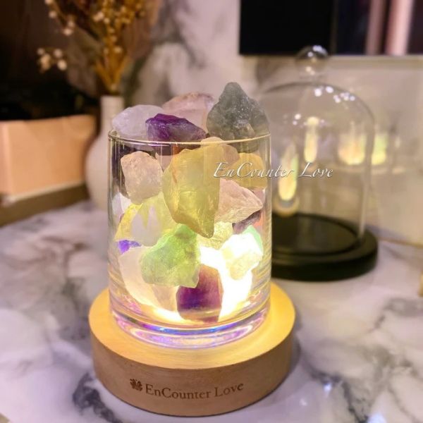 【Encounterlove】馬卡龍五彩水晶 贈擴香精油 20ml 