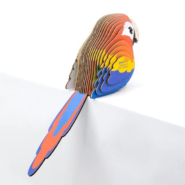 【EUGY】3D紙板拼圖_023_紅色鸚鵡 