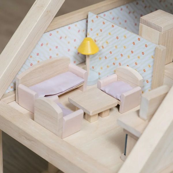 泰國Plantoys 典藏娃娃屋-客廳(清新藍) 