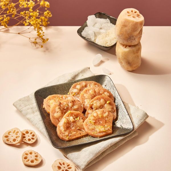 【上海鄉村】心心相印禮盒｜桂花糖藕1份+桂香心太軟1份 (全素) 