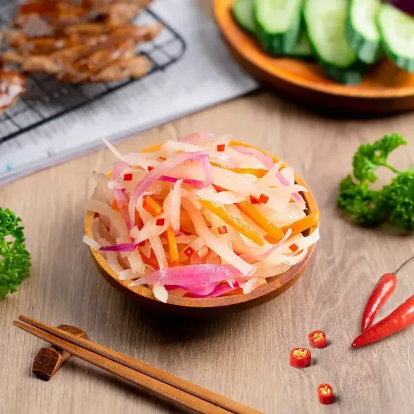 【蘭揚食品】蔬食燉飯爽口套餐組(內附12包)—青醬蕈菇燉花椰米220G*3包+黃金松子燉藜麥220G*3包+泰式木瓜沙律200G*3包+柚香蓮藕*3包 