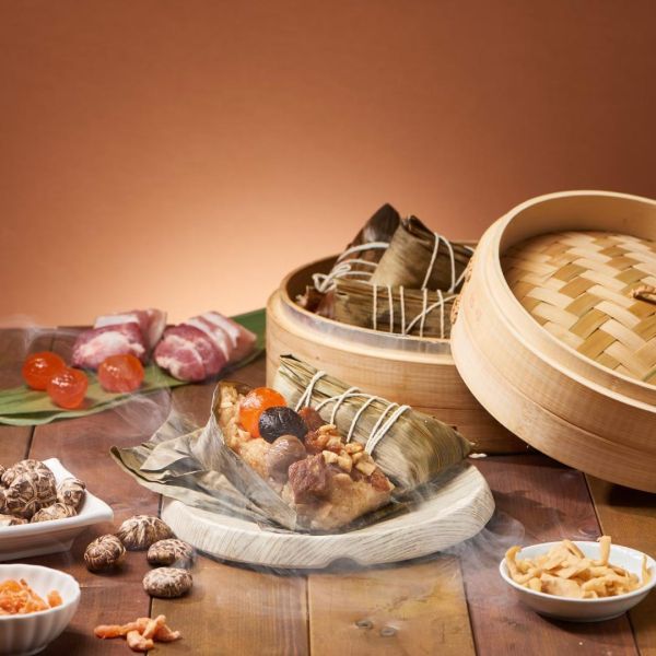 【上海鄉村】端午雙饗粽禮盒（無錫鮑魚干貝粽2入+金沙封肉粽2入） 