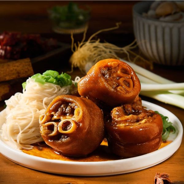 【紅豆食府】添褔豬腳麵線禮盒700g(滷豬腳500g+麵線200g)_1盒_2盒_3盒 