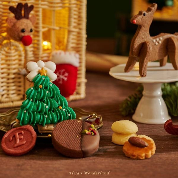 【冬日小屋】聖誕竹籃餅乾 