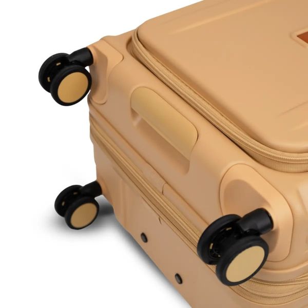 【Acer Fashion】布里斯本前開式/側開式行李箱 20" + 24" + 28" 混搭組合_黃金海岸(黃色)/摩頓沙(可可)/藍花楹粉(粉色) 