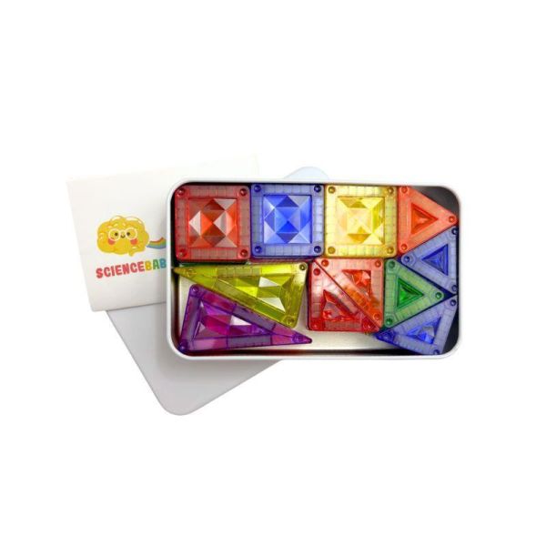 【ScienceBaby】鑽石小磁片 42片 益智磁力片積木 